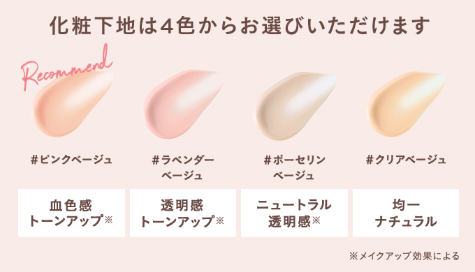 ETVOSパーフェクトキット化粧下地4色