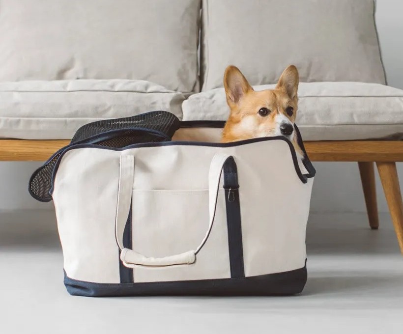 スクエアトートキャリーバッグ